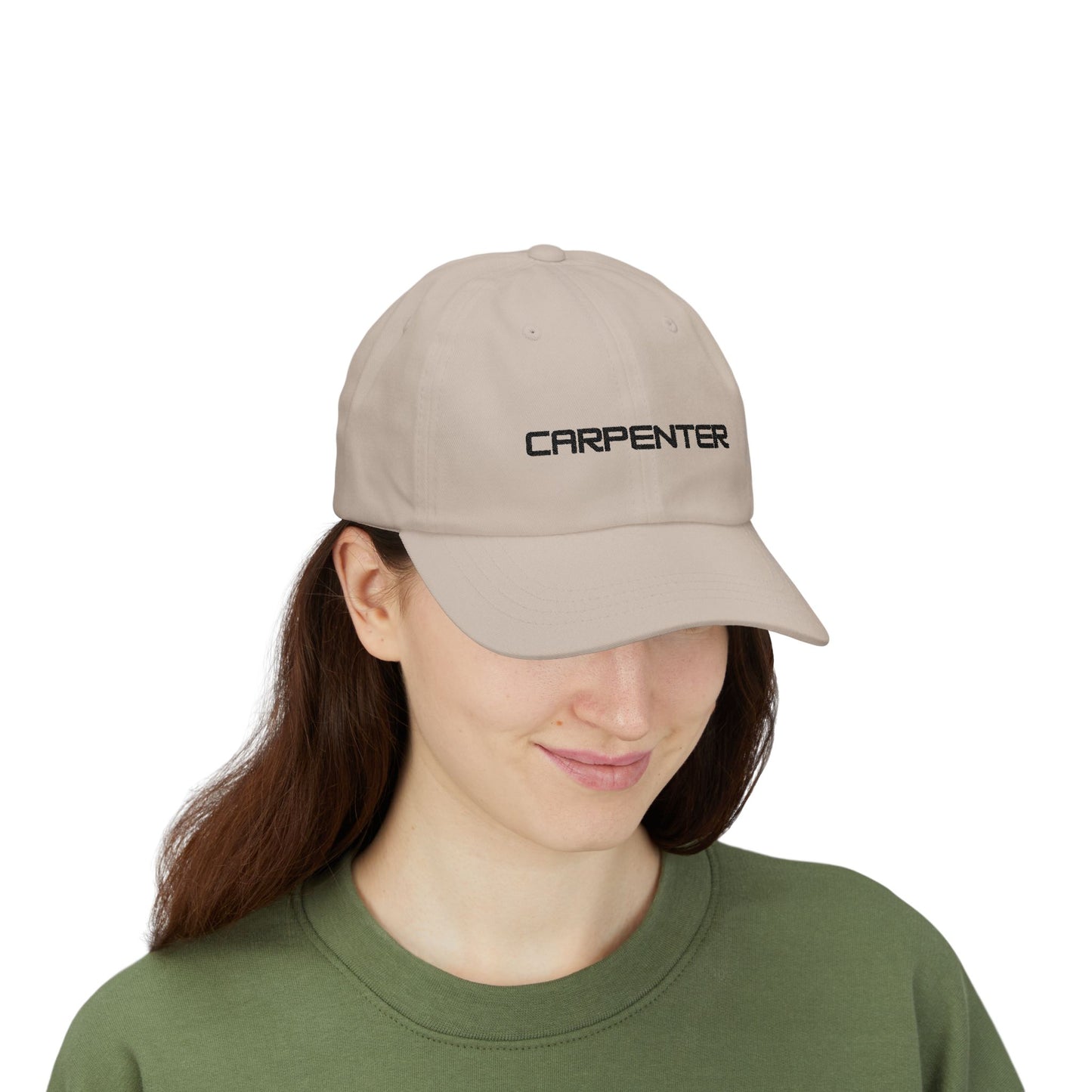 Carpenter Dad Cap - Embroidered Black Lettering
