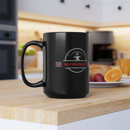 Ironworker Mug Blk w/Anvil