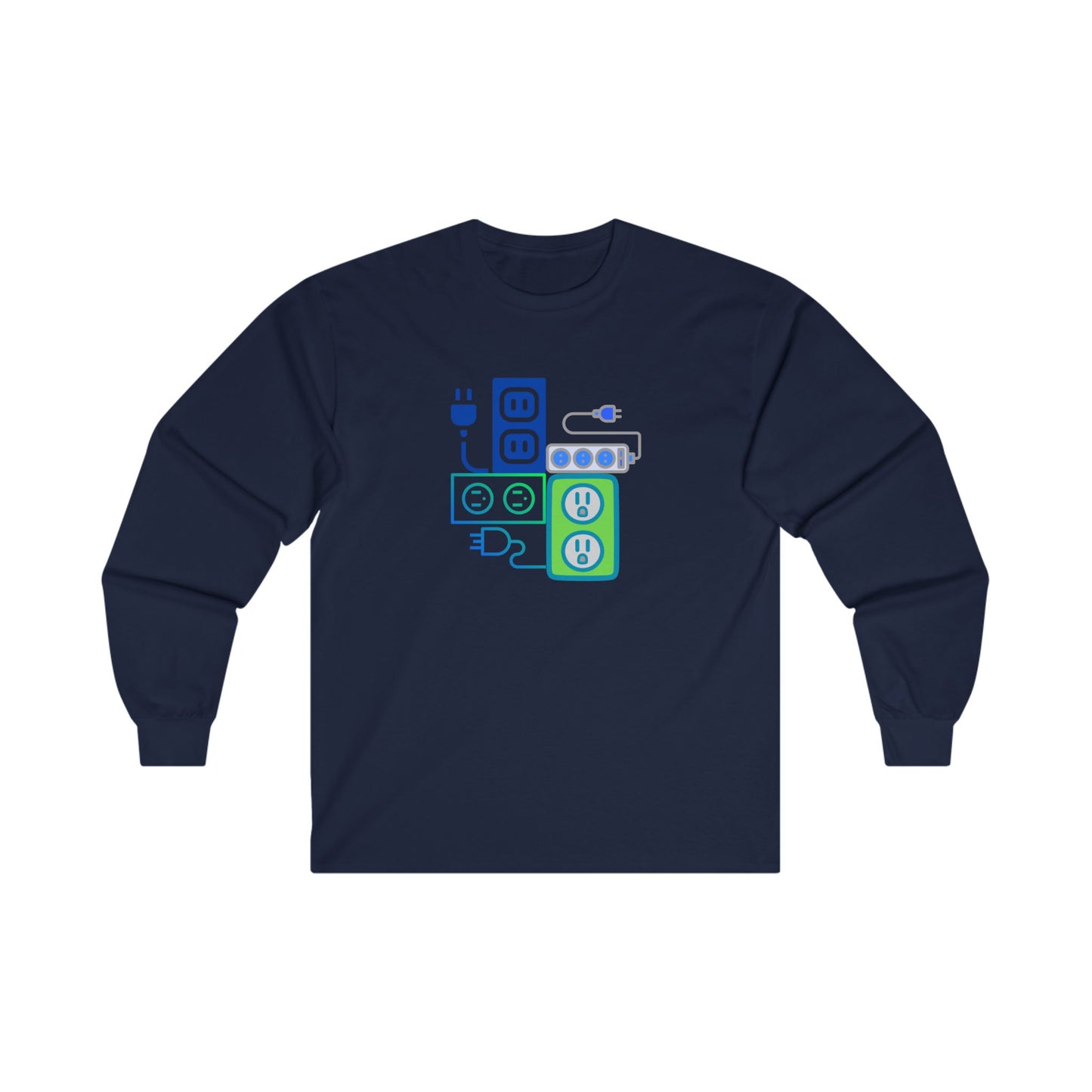 Electrical Plugs Long Sleeve Tee