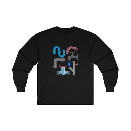 Plumbing Pipes Long Sleeve T-shirt