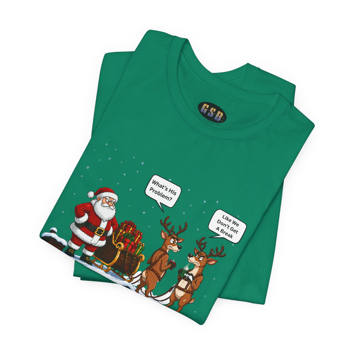 Union Reindeer Christmas Short Sleeve T-Shirt