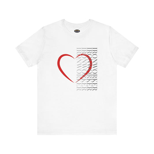 Vertical Ironworker Heart T-shirt