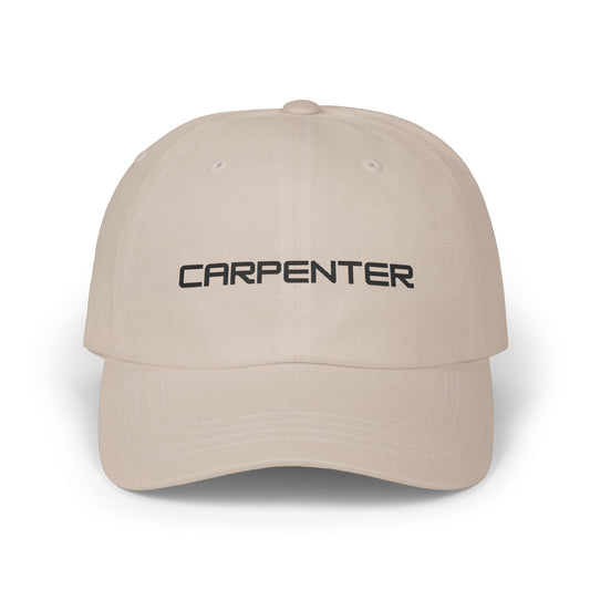 Carpenter Dad Cap - Embroidered Black Lettering