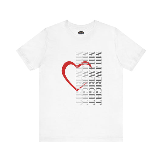 Vertical Millwright Heart T-shirt