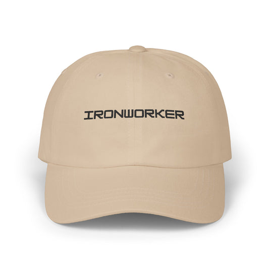 Ironworker Tradeswoman (Dad Cap) Black Thread Embroidery