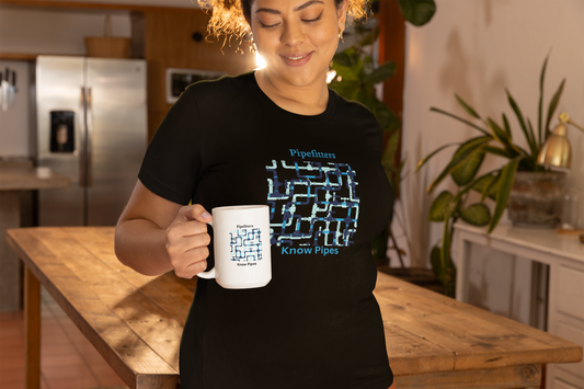 Pipefitters Know Pipes Black Mug - 15oz Coffee