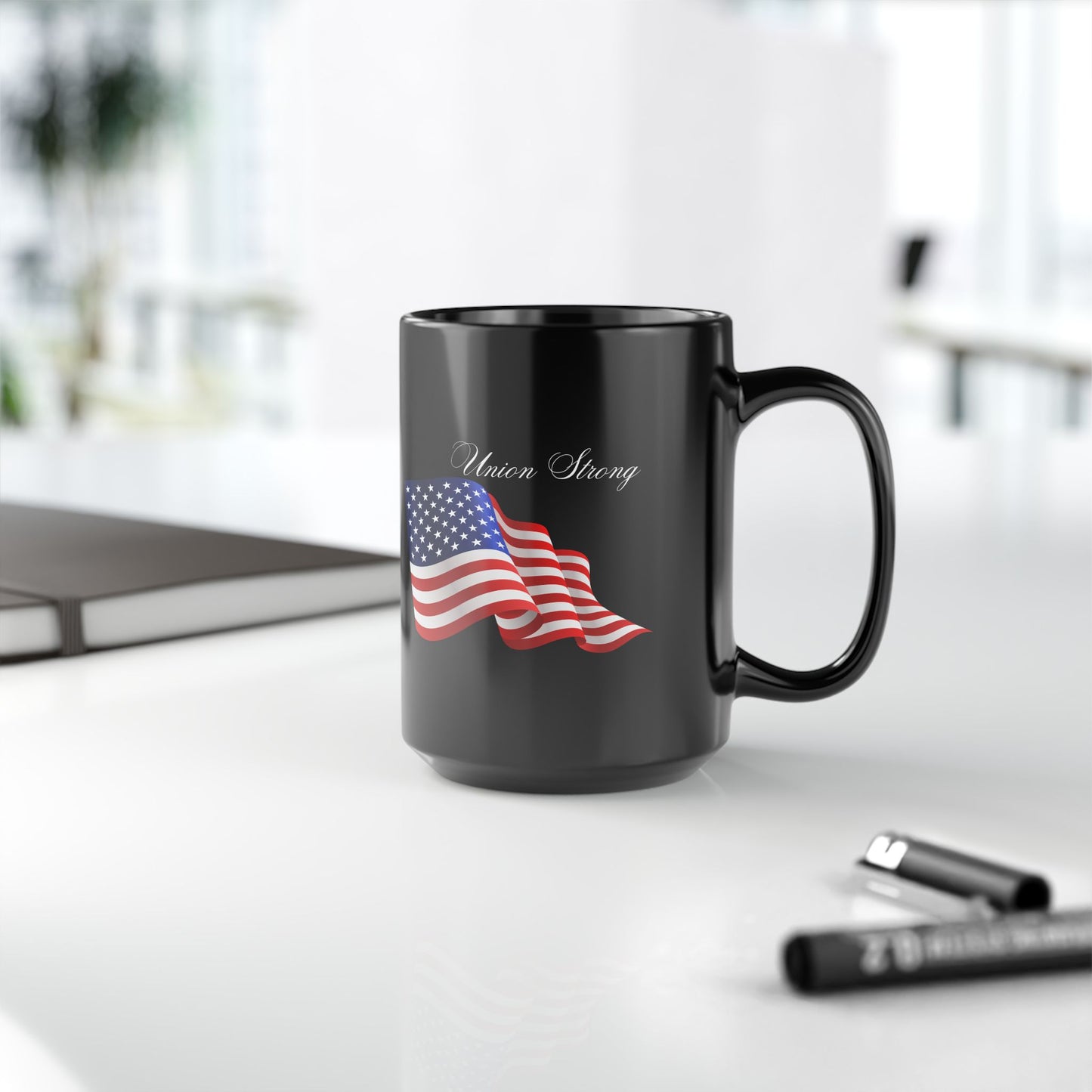 Union Strong/American Flag Mug 15oz
