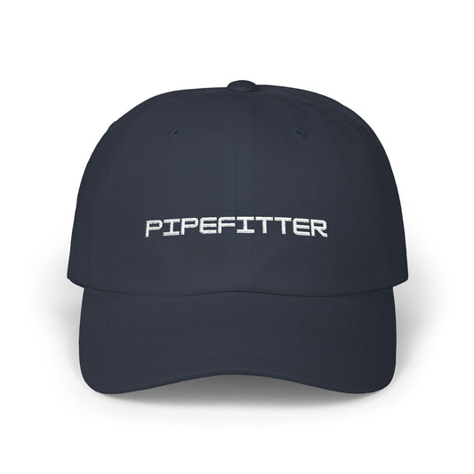 Pipefitter Dad Cap - White Embroidered Lettering