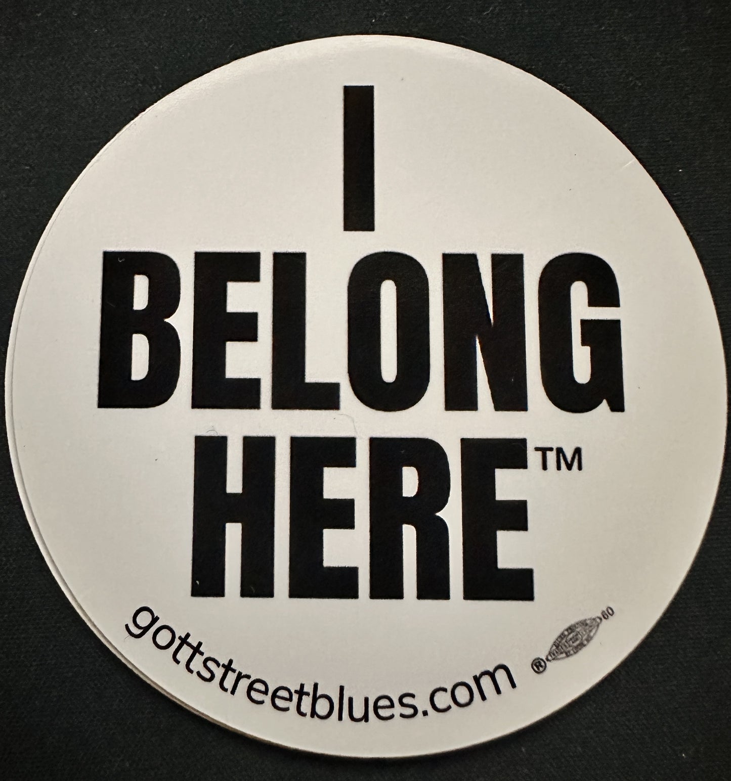 Hardhat - I BELONG HERE™ Round Sticker