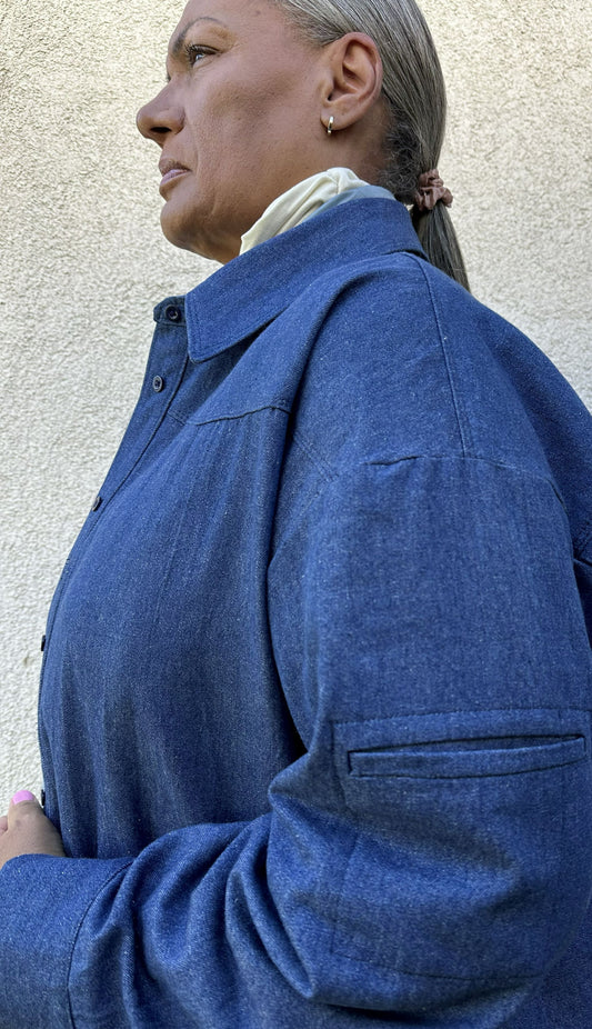 The Denny Work Shirt™ – 8oz Hand-Washed Indigo Denim