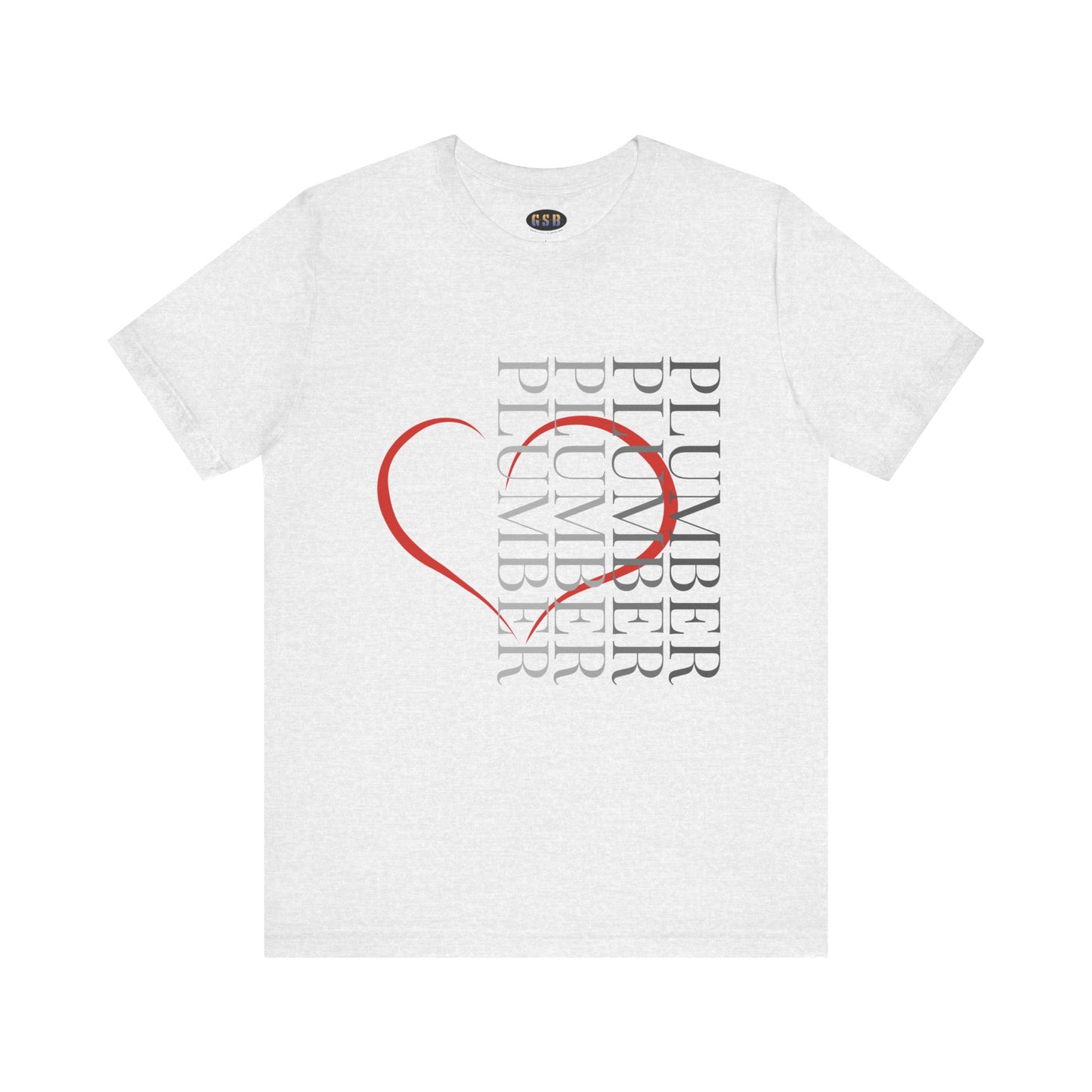 Vertical Plumber Heart T-shirt