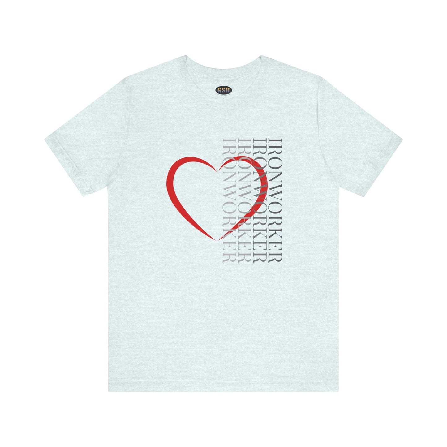 Vertical Ironworker Heart T-shirt