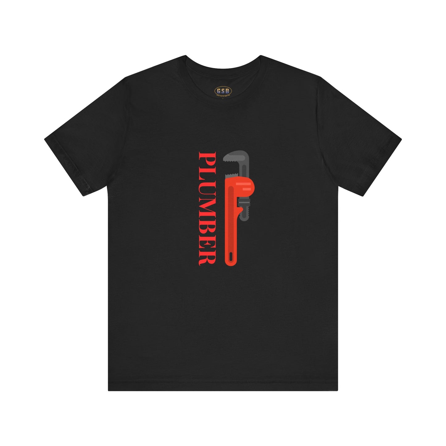 Plumber with Pipe Wrench T-shirt