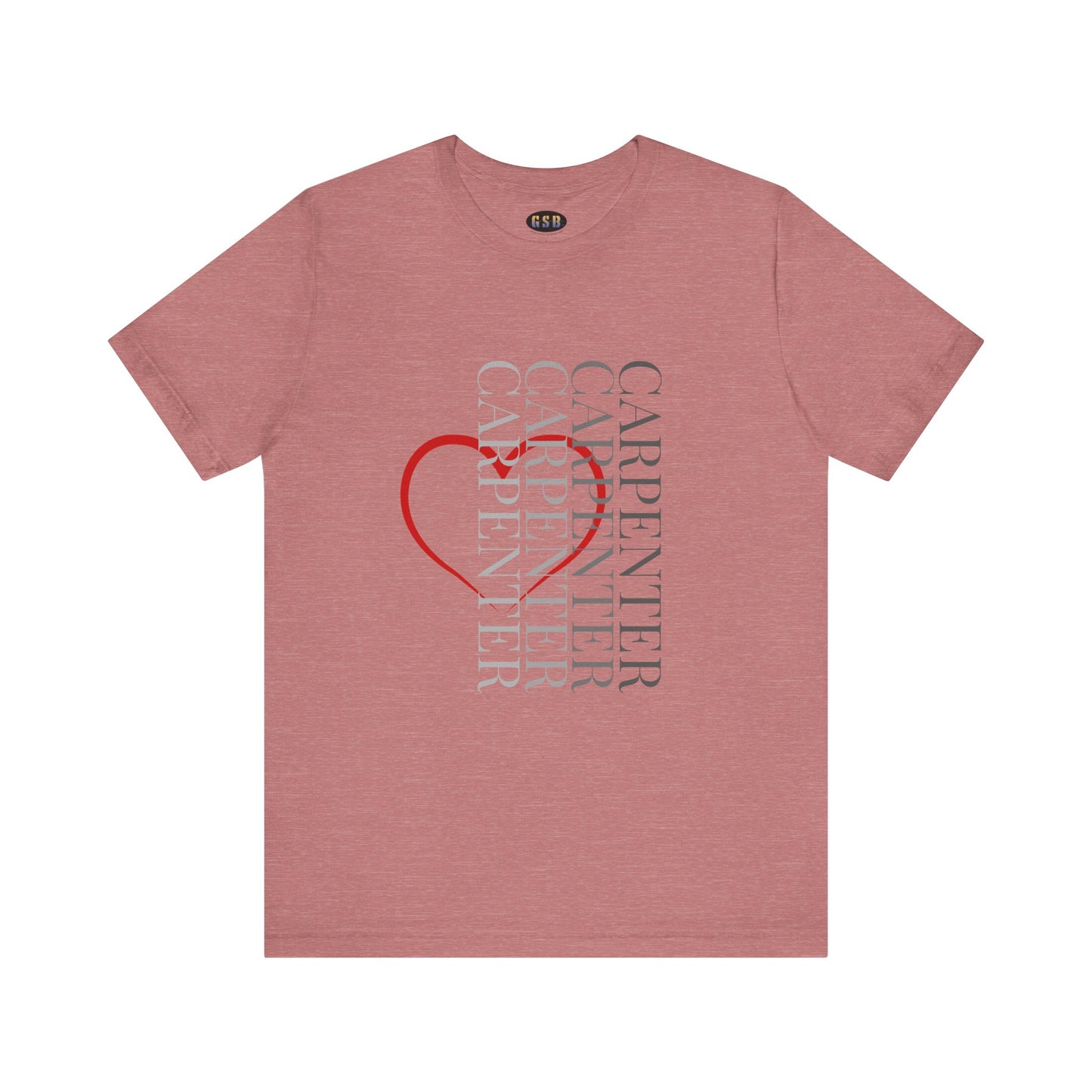 Vertical Carpenter Heart T-shirt