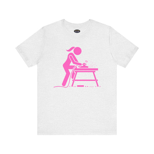 Woman Sanding T-shirt