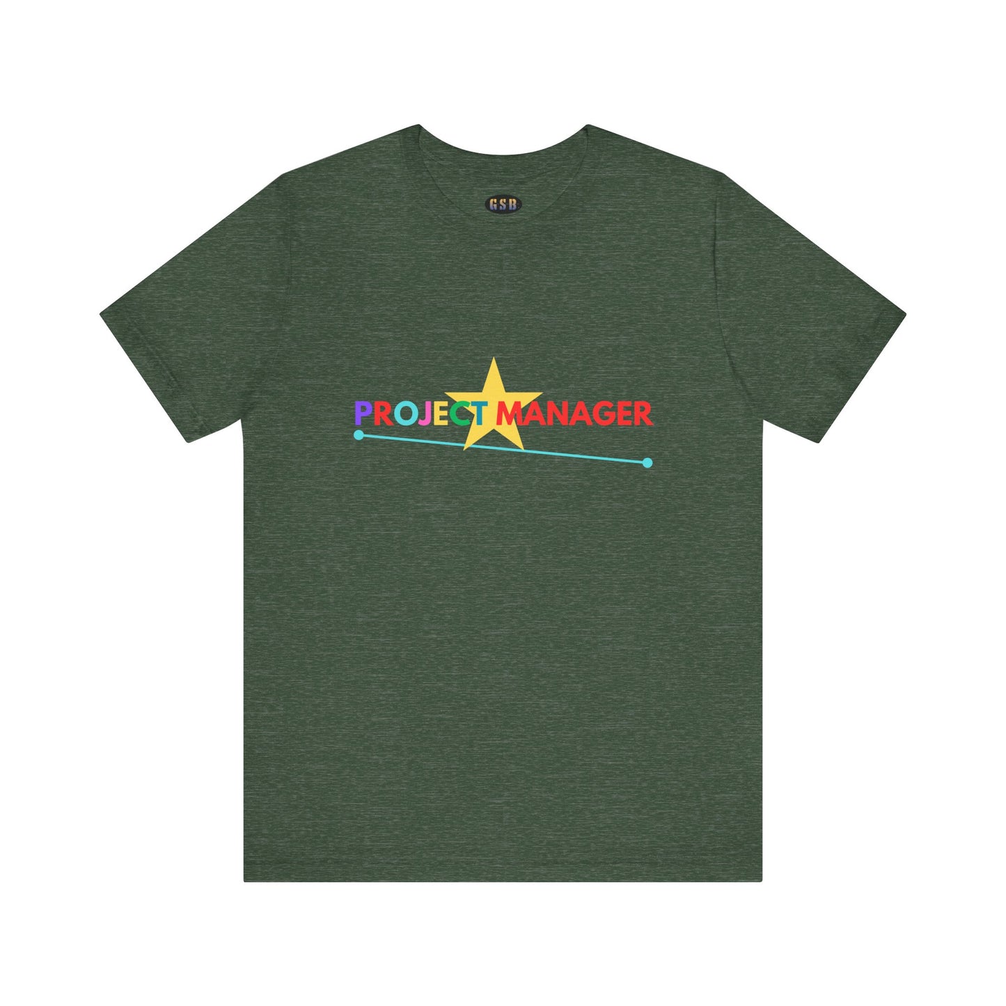 Project Manager Colorful Star T-shirt