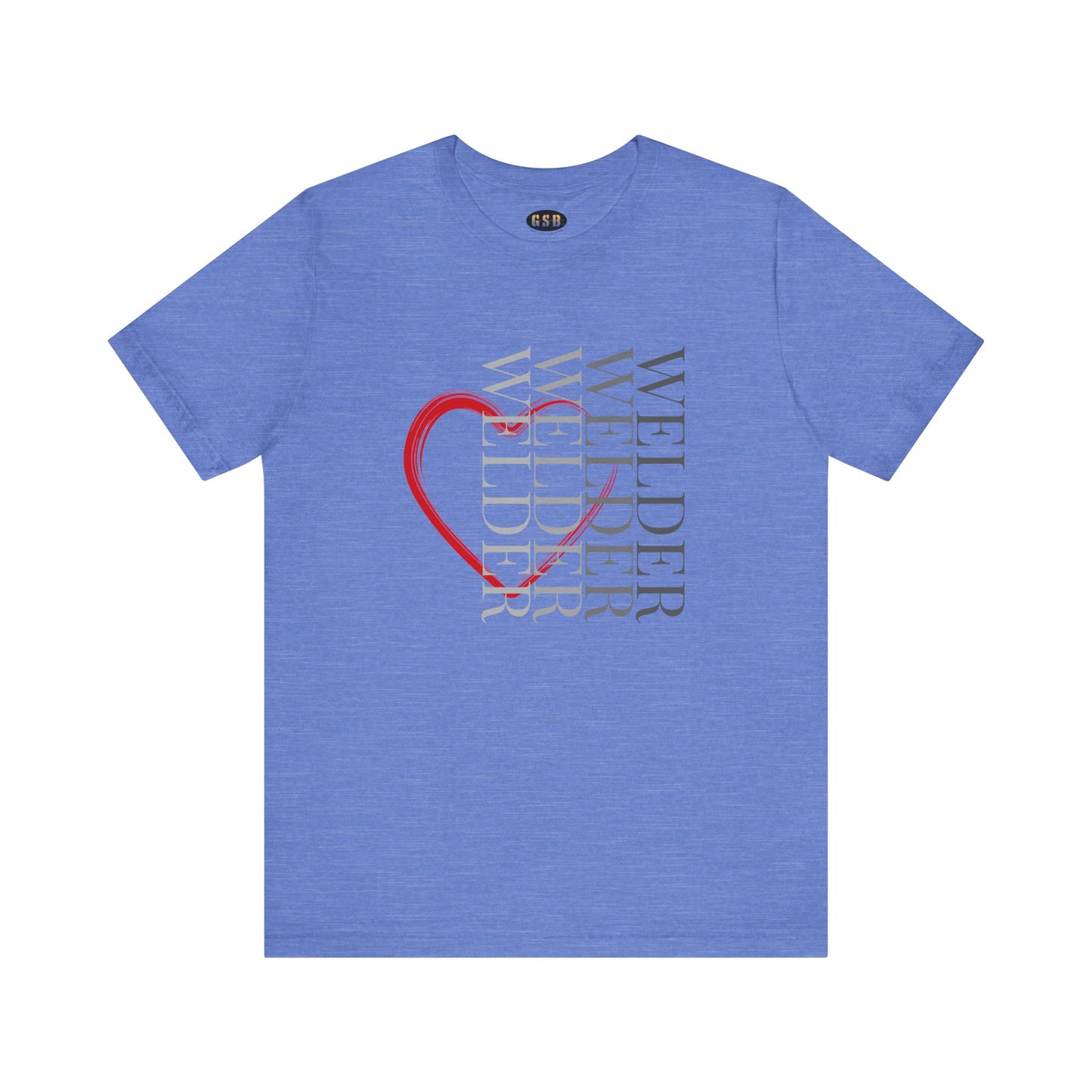 Vertical Welder Heart T-shirt