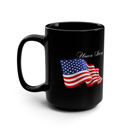 Union Strong/American Flag Mug 15oz