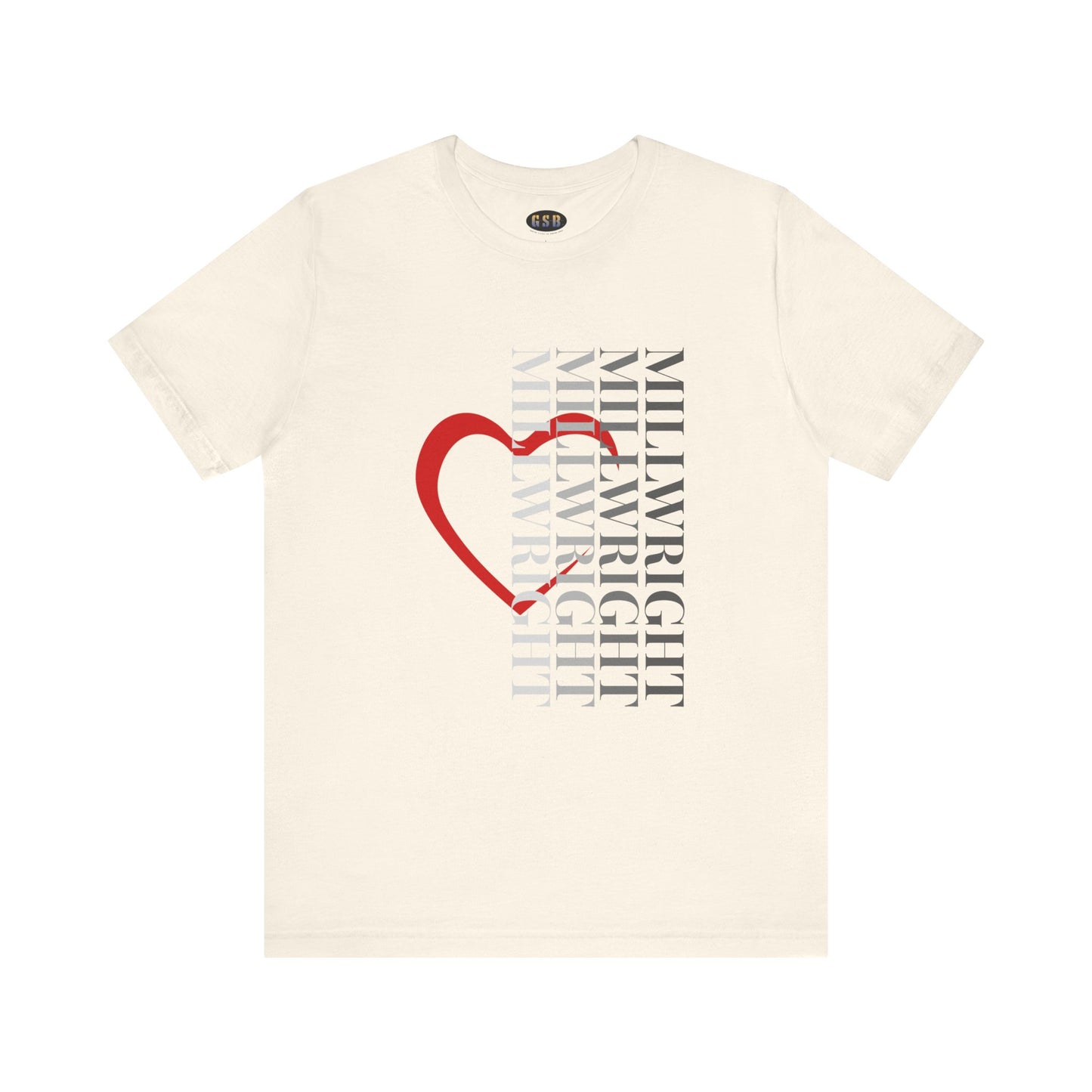 Vertical Millwright Heart T-shirt