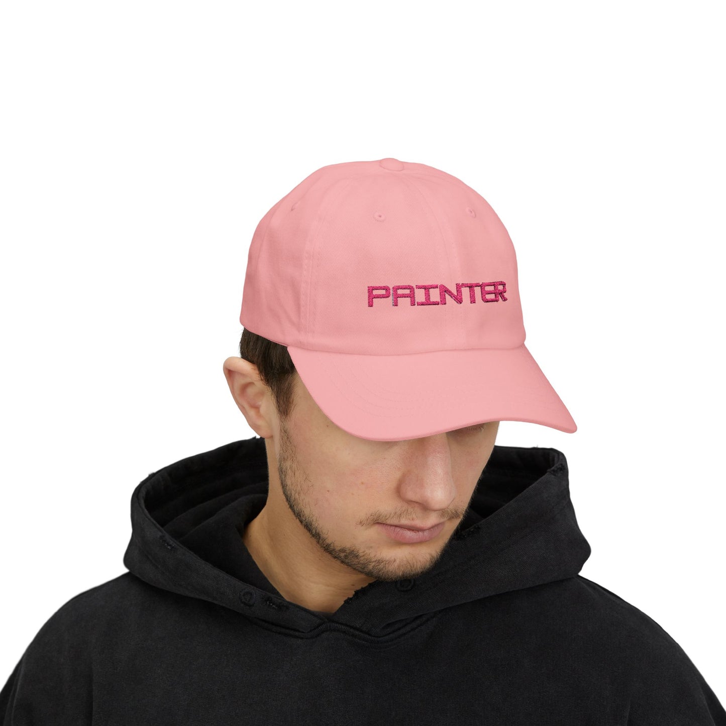 Painter Dad Cap Pink Embroidered Letters