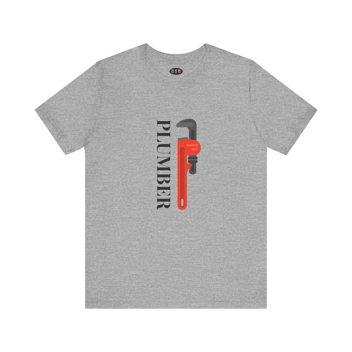 Plumber with Pipe Wrench T-shirt