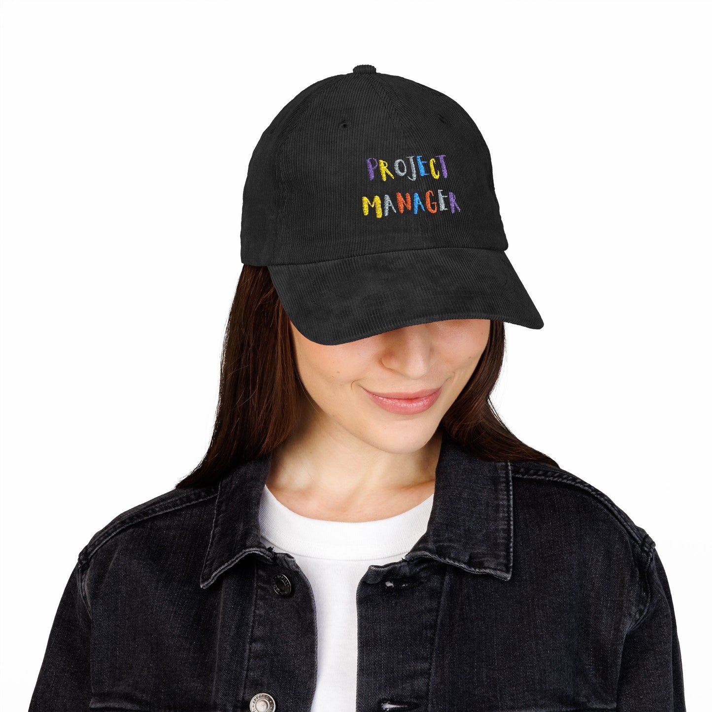 Project Manager Colorful Corduroy Cap