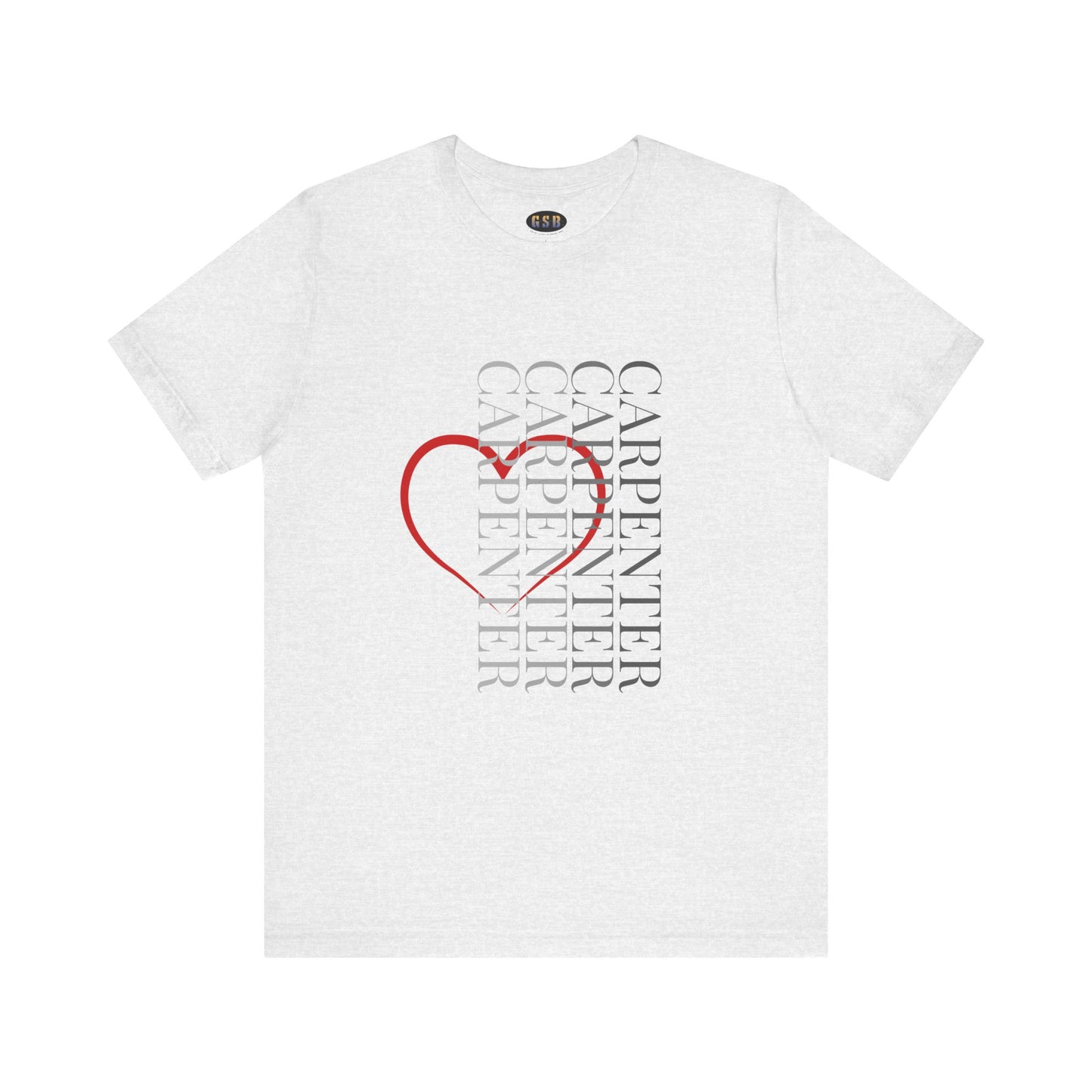 Vertical Carpenter Heart T-shirt