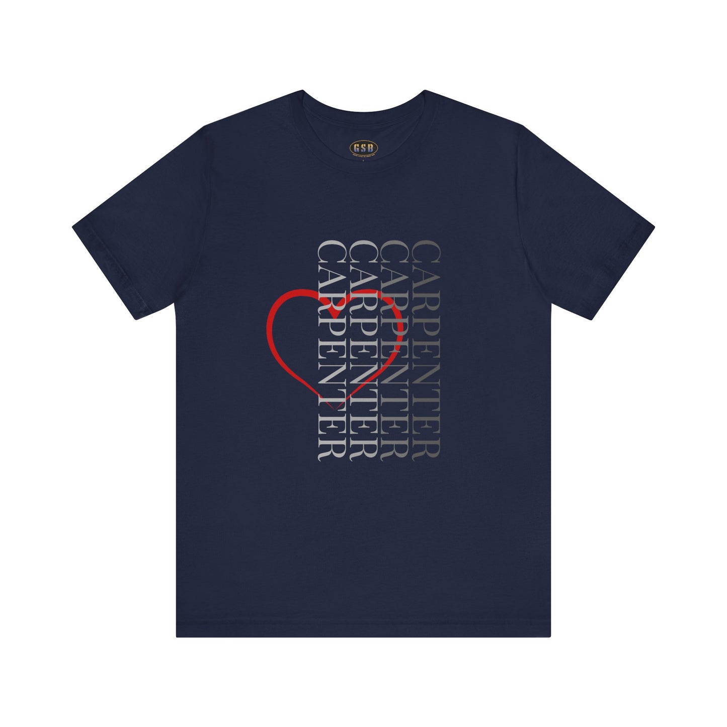 Vertical Carpenter Heart T-shirt