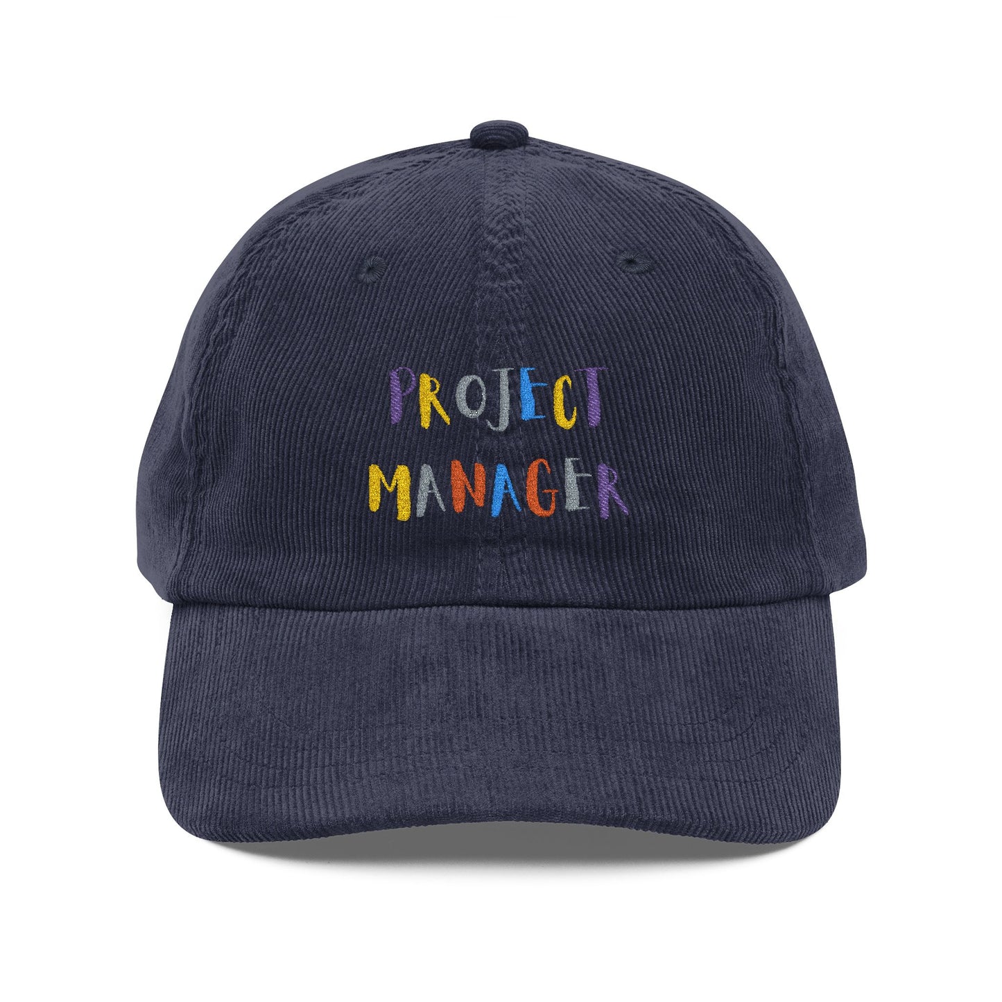 Project Manager Colorful Corduroy Cap