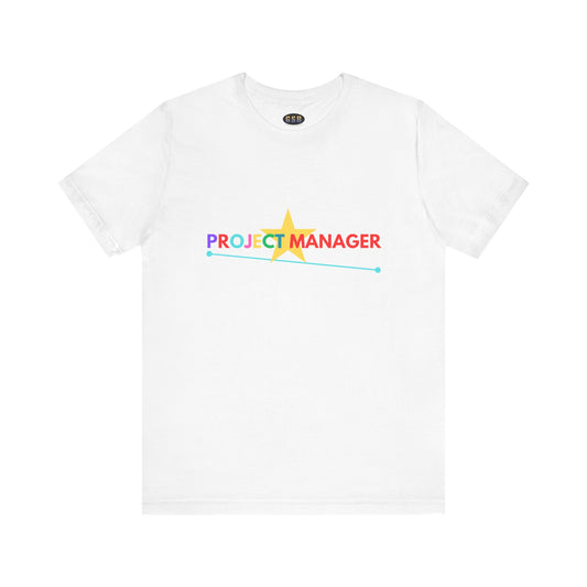 Project Manager Colorful Star T-shirt