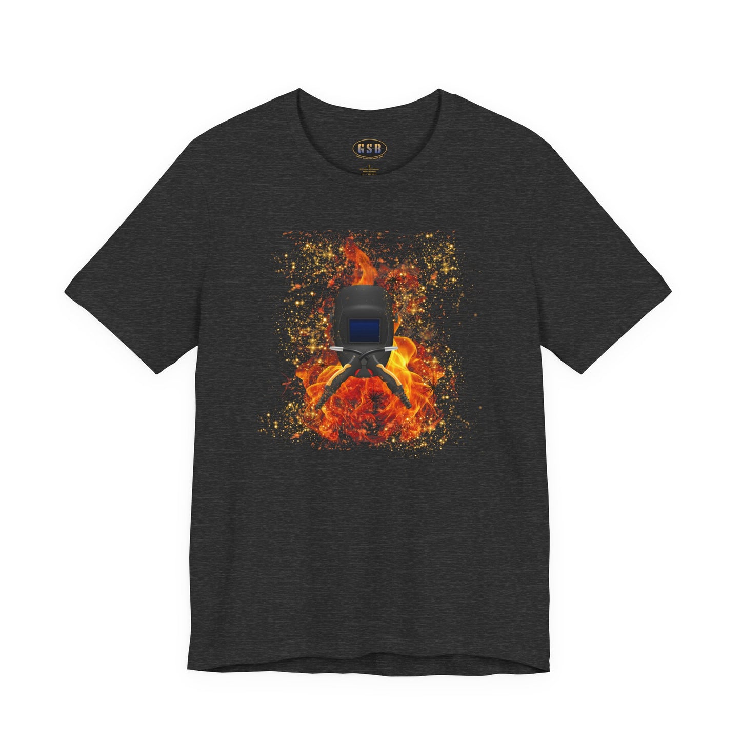 Welding Helmet Flames T‑Shirt