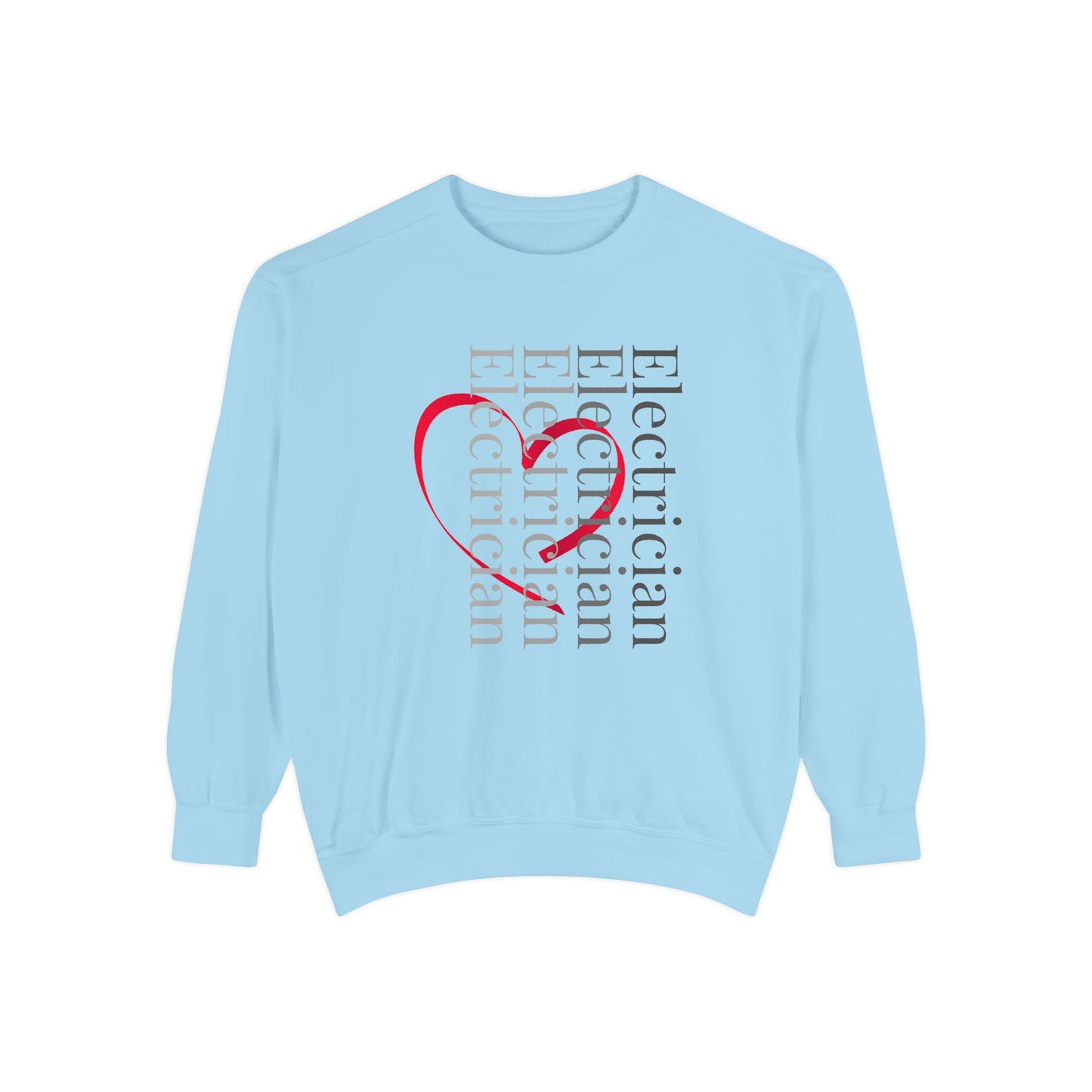 Veritical Electrician Heart Sweatshirt