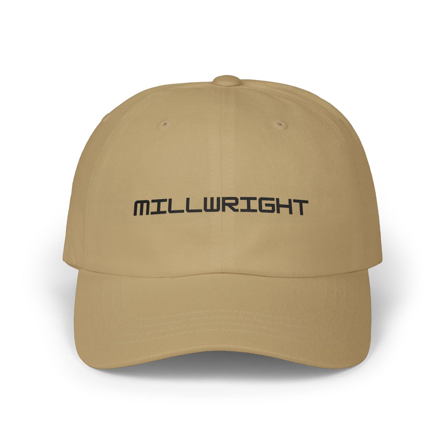 Millwright Dad Cap – Embroidered Black Thread