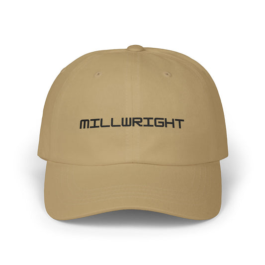 Millwright Dad Cap – Embroidered Black Thread