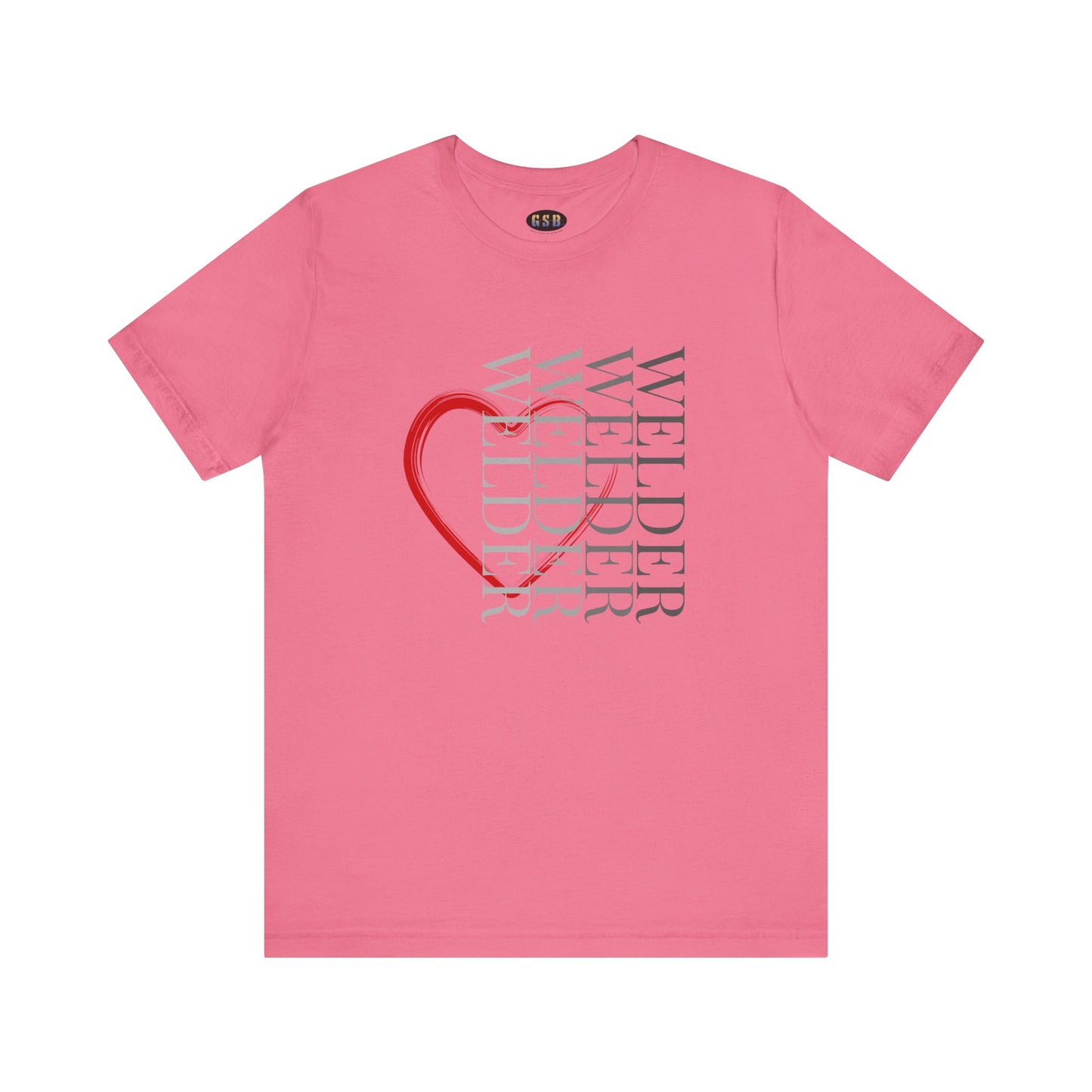 Vertical Welder Heart T-shirt