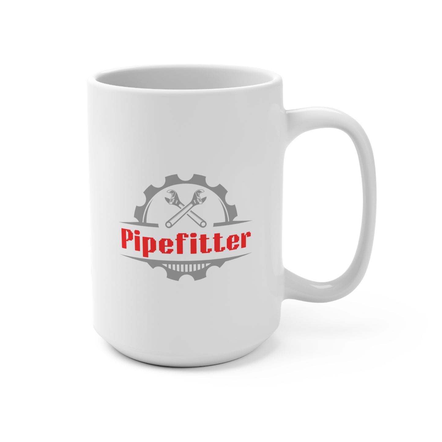 Pipefitter Red Letter Coffee Mug- White