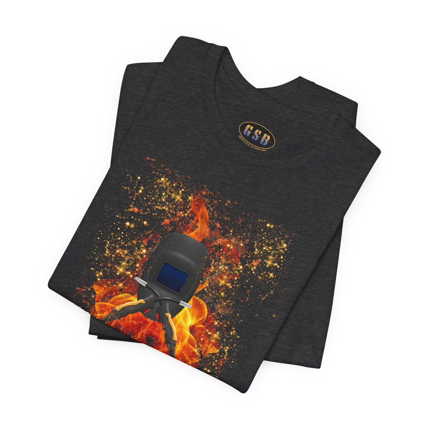 Welding Helmet Flames T‑Shirt