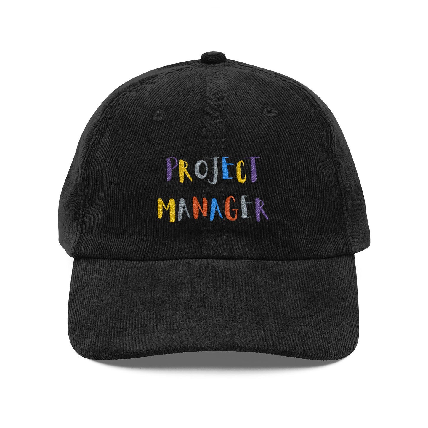 Project Manager Colorful Corduroy Cap