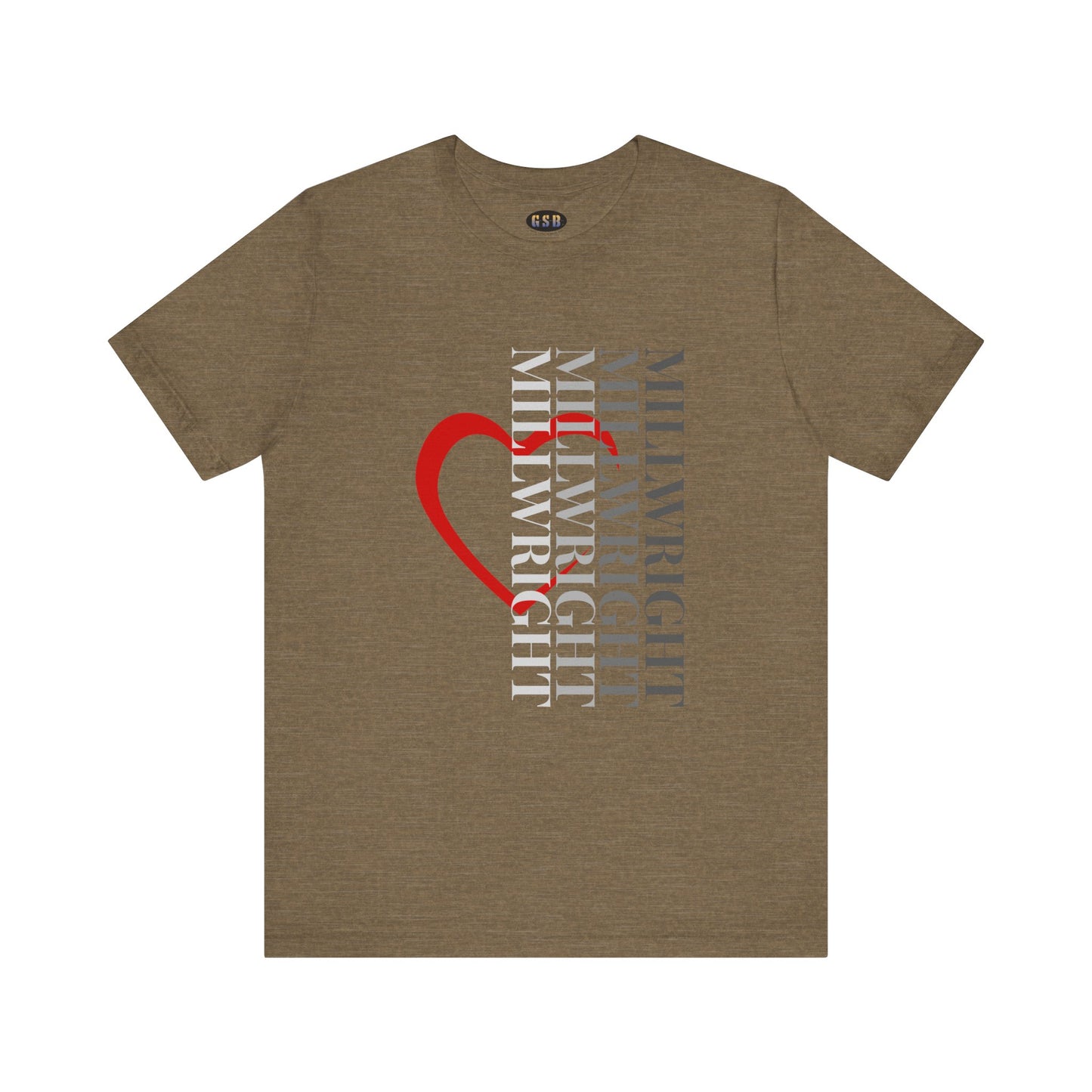 Vertical Millwright Heart T-shirt