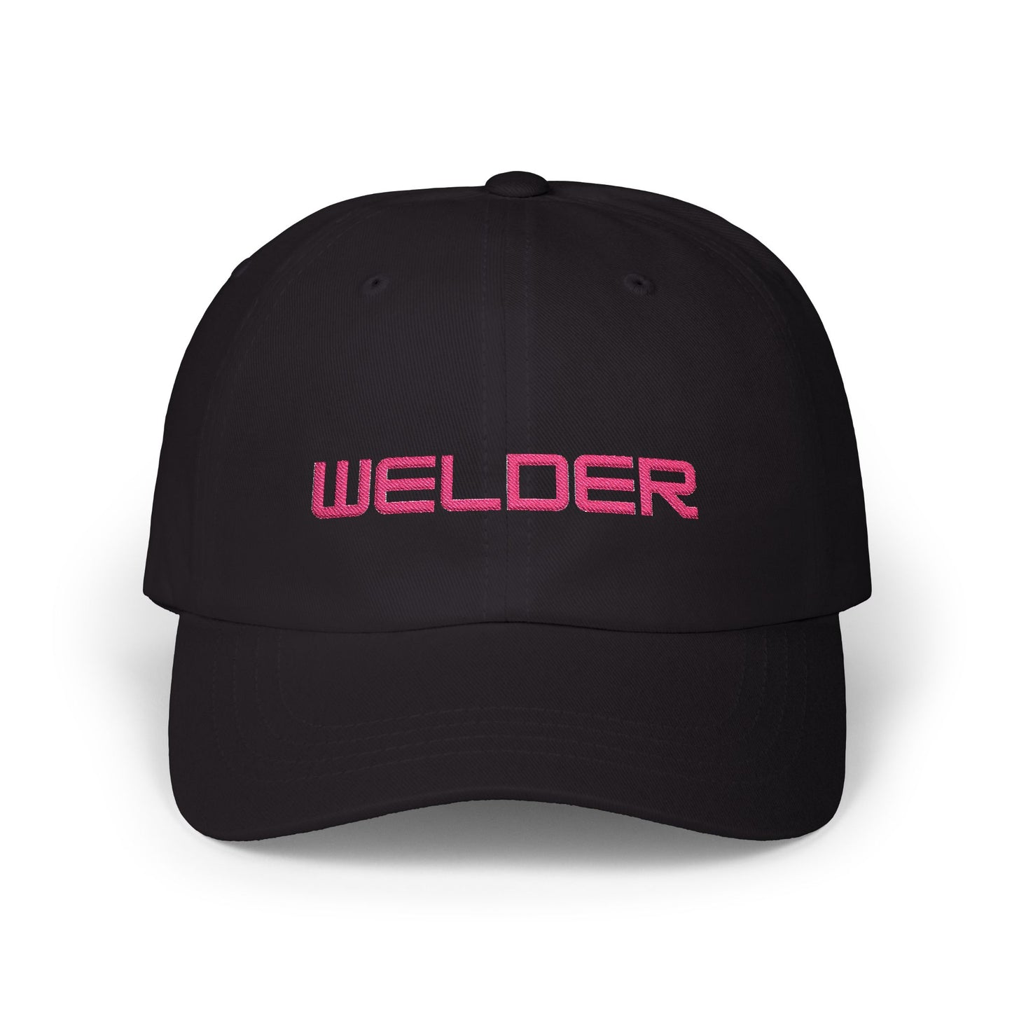 Welder Dad Cap - Pink Embroidered Lettering