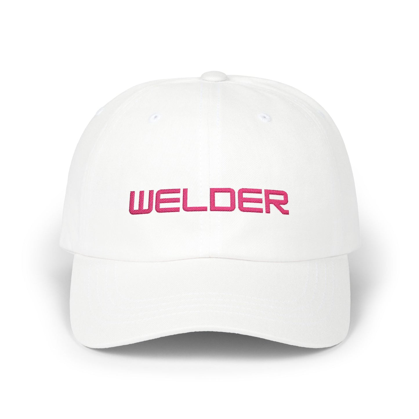Welder Dad Cap - Pink Embroidered Lettering