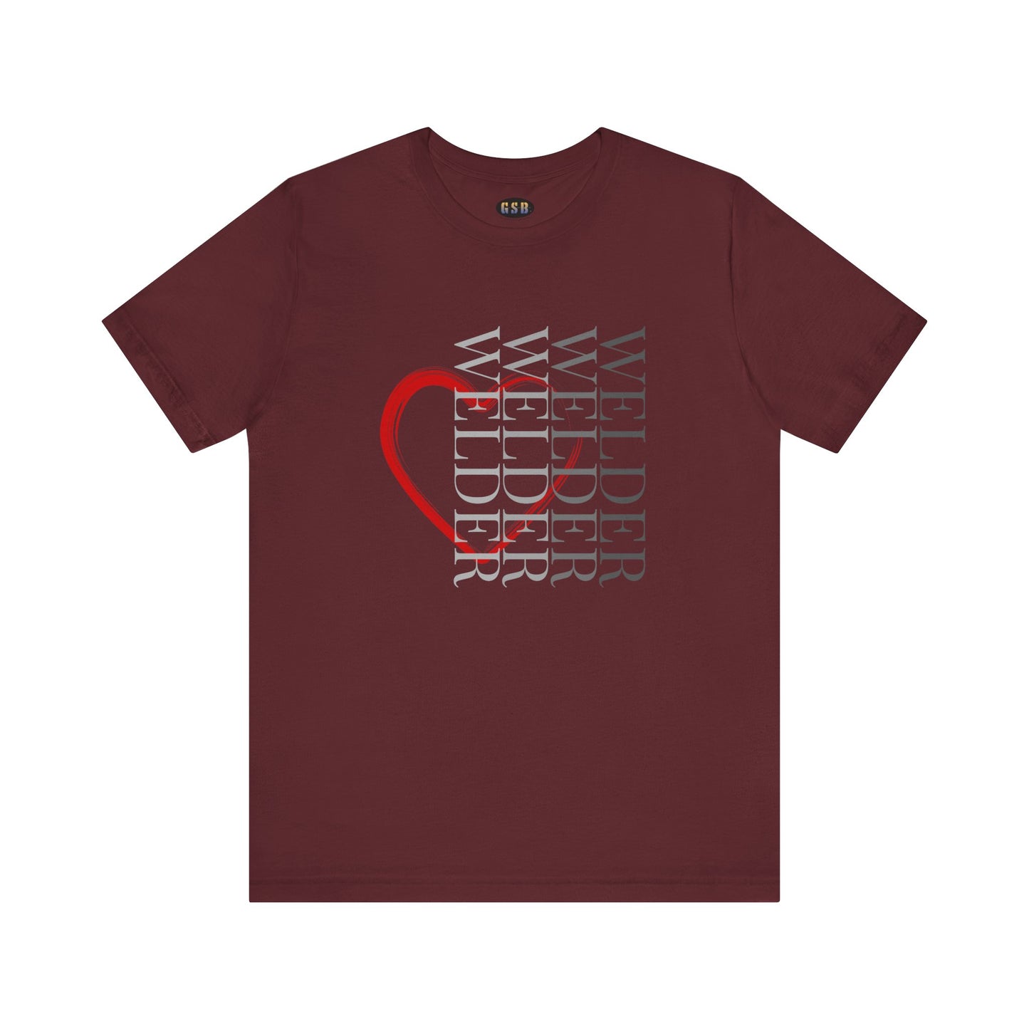 Vertical Welder Heart T-shirt