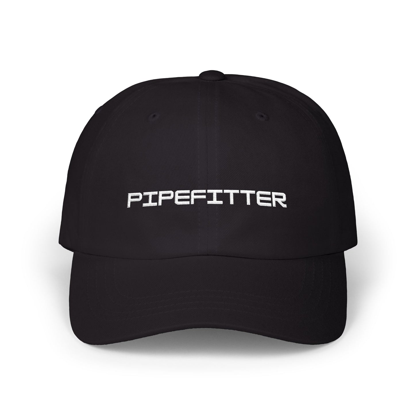 Pipefitter Dad Cap - White Embroidered Lettering