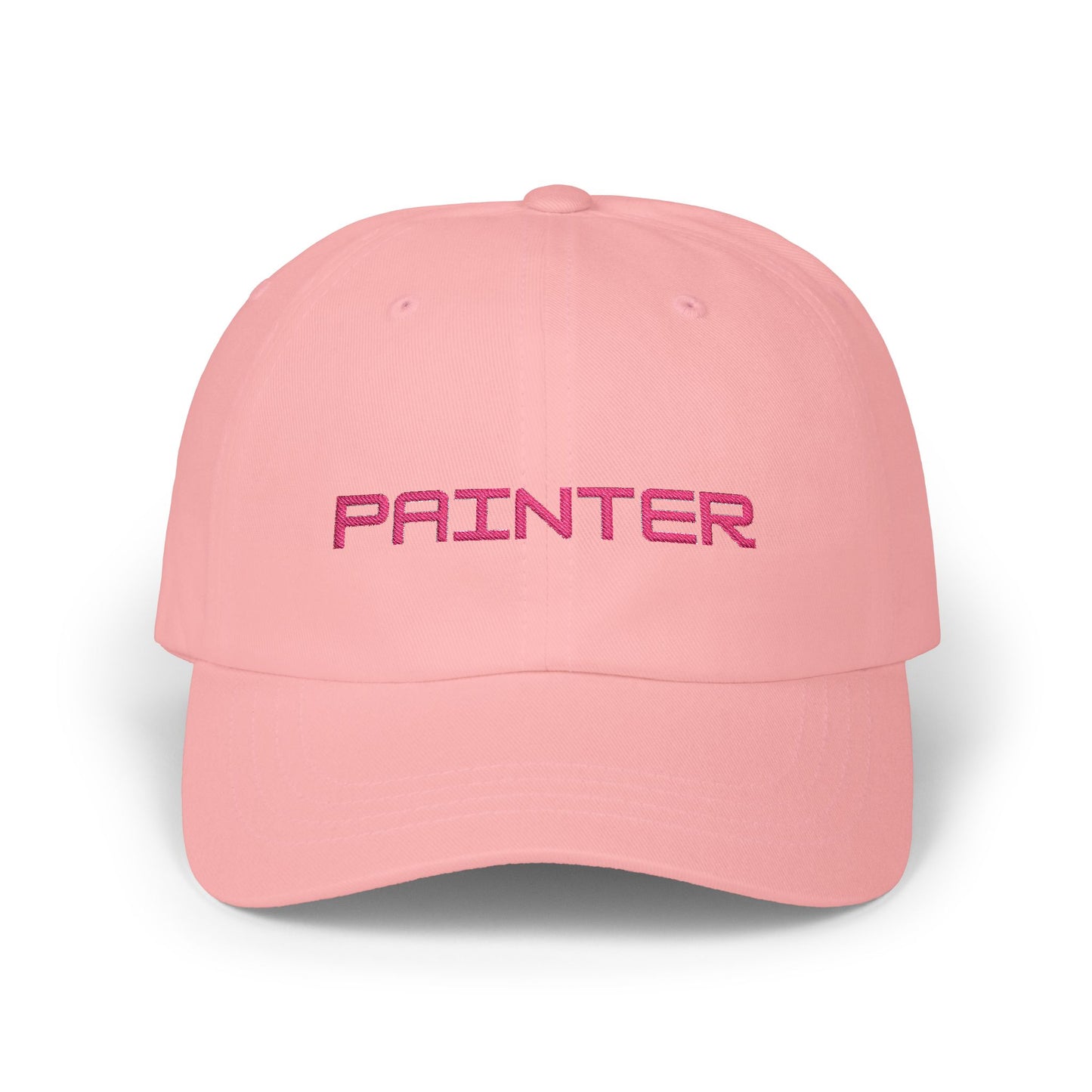 Painter Dad Cap Pink Embroidered Letters