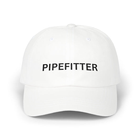 Pipefitter Dad Cap – Embroidered Black Thread