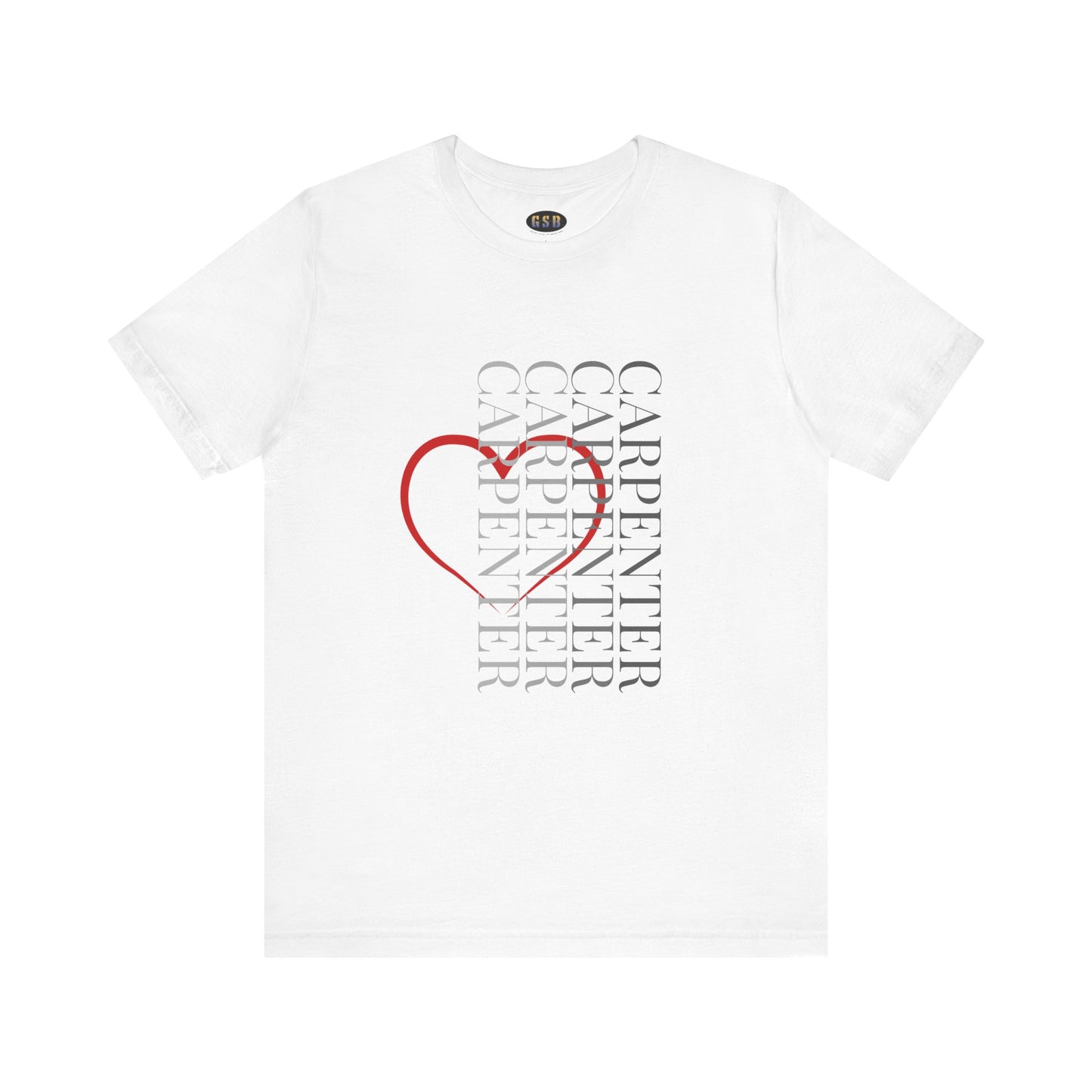 Vertical Carpenter Heart T-shirt