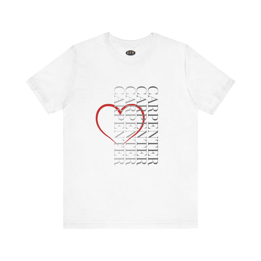 Vertical Carpenter Heart T-shirt