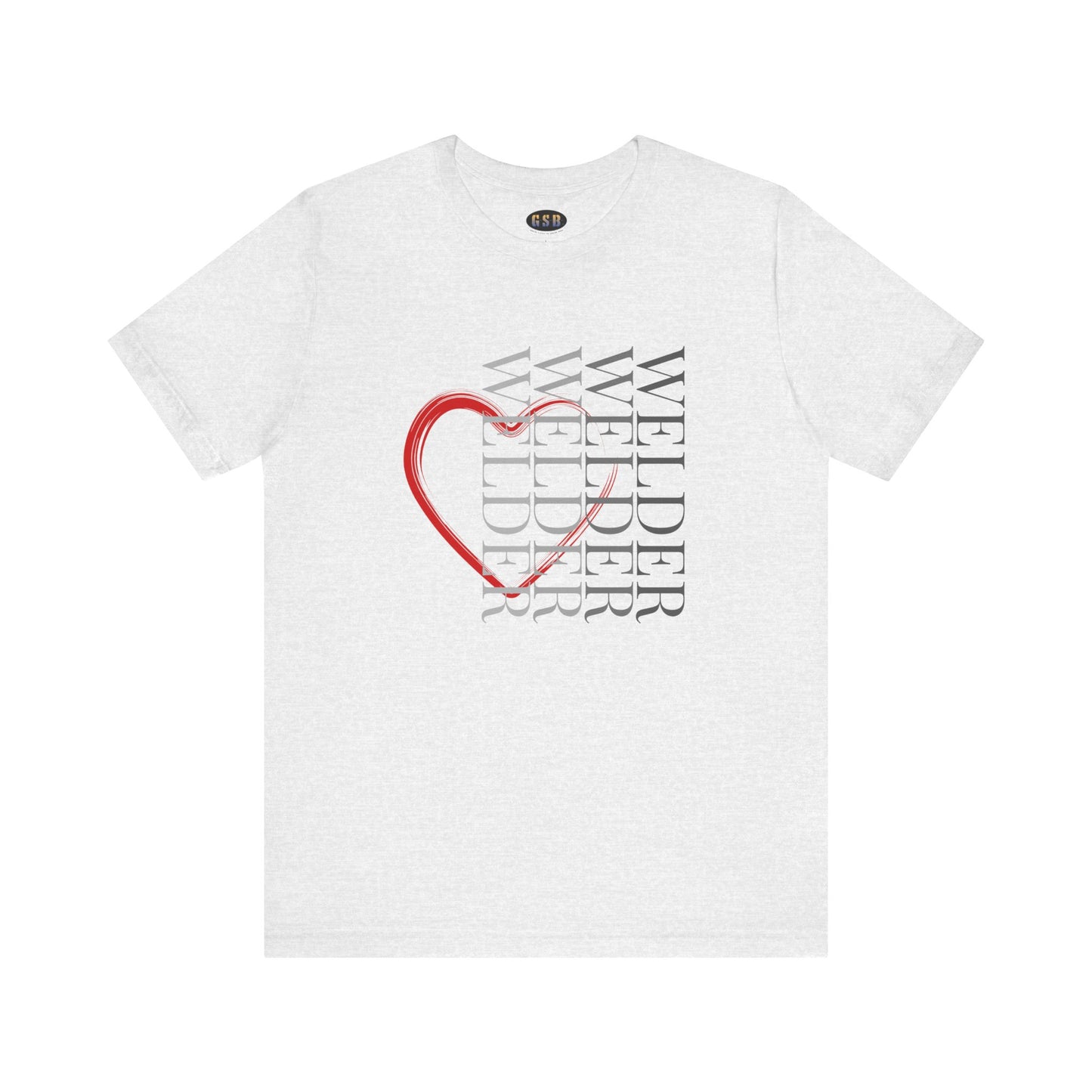 Vertical Welder Heart T-shirt