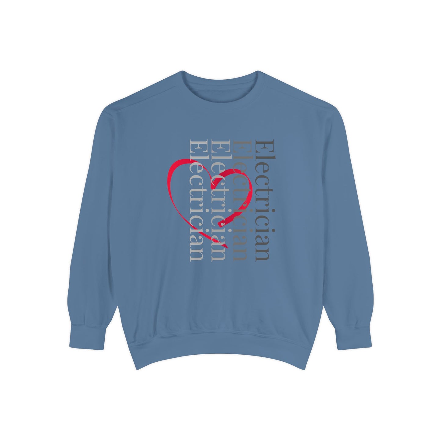 Veritical Electrician Heart Sweatshirt