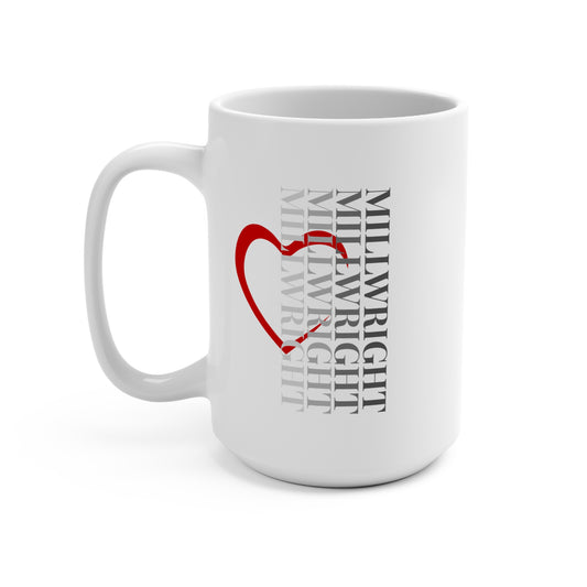 Vertical Millwright Mug White